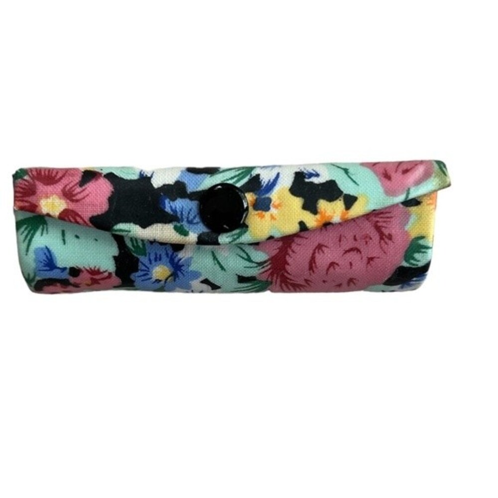 VINTAGE JEUN BANG Floral Cosmetic Lipstick Case with Mirror